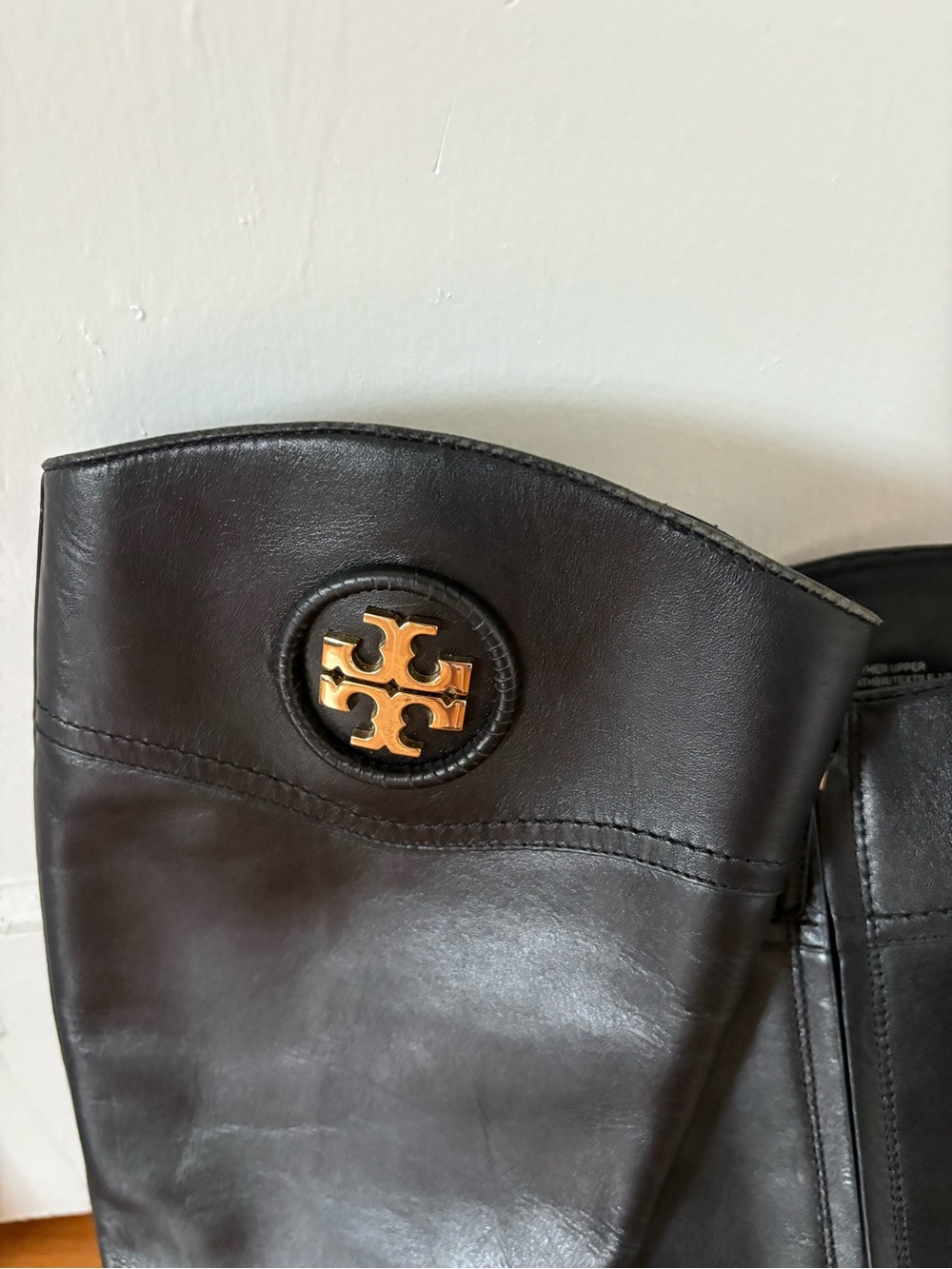 Tory Burch Black Leather Boots - Picture 3 of 9